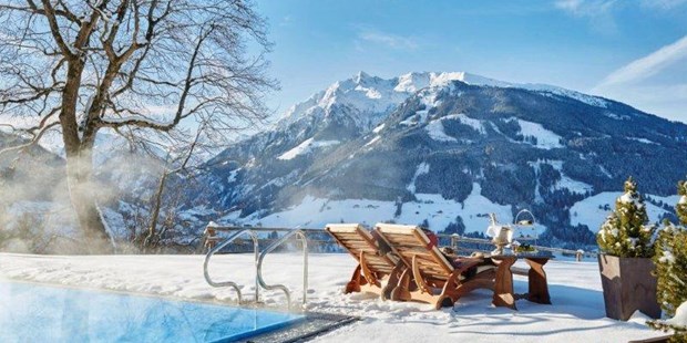 Destination-Wedding - Wellness / Pool: Outdoor-Pool - Hotel Schloss Mittersill
