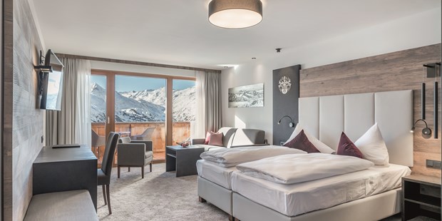 Destination-Wedding - Ausstattung der Suiten: WLAN - Zimmer Gletscherblick  - SKI | GOLF | WELLNESS Hotel Riml****S