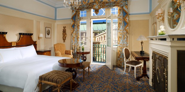 Destination-Wedding - Preisniveau Hochzeitsfeier: €€€ - Unsere traditionellen Deluxe-Zimmer - Hotel Bristol Vienna