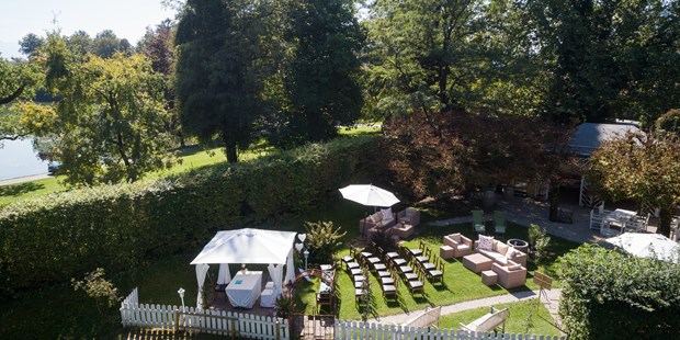 Destination-Wedding - Preisniveau Hochzeitsfeier: €€ - Freie Trauung im Garten - ****Hotel Schlosswirt zu Anif