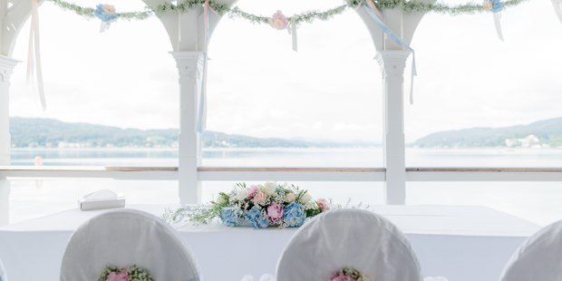 Destination-Wedding - Umgebung: am See - Wörthersee - Balkon über den See für standesamtliche Trauung  - Werzer's Hotel Resort Pörtschach