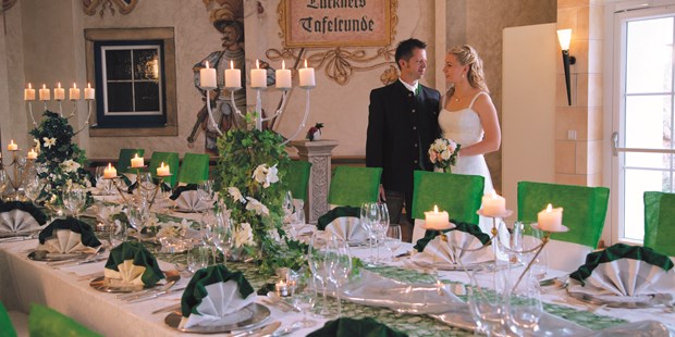 Destination-Wedding - Hunde erlaubt - Pongau - Hochzeit im Rittersaal bis 60 Pers. - Schlosshotel Lacknerhof****S Flachau