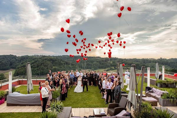 Romantische Hochzeit im Burgenland