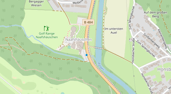 Hochzeitslocation auf Satellitenbild