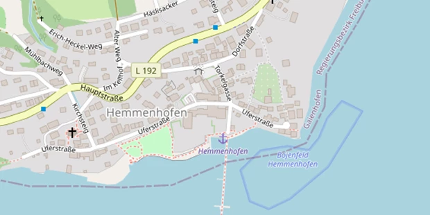 Hochzeitslocation auf Satellitenbild