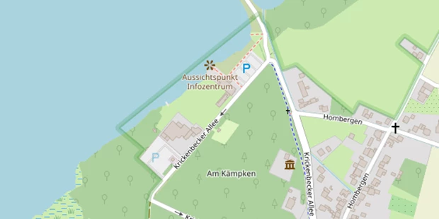 Hochzeitslocation auf Satellitenbild