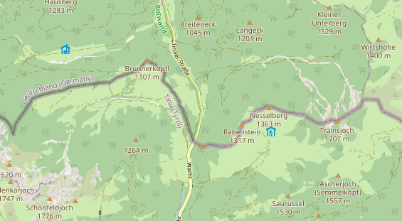 Hochzeitslocation auf Karte