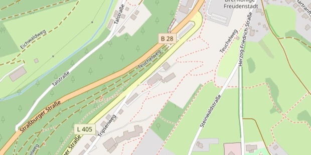Hochzeitslocation auf Satellitenbild