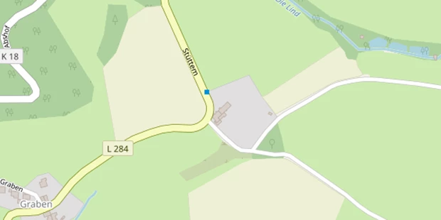 Hochzeitslocation auf Satellitenbild