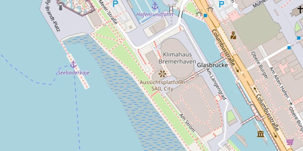 Hochzeitslocation auf Satellitenbild
