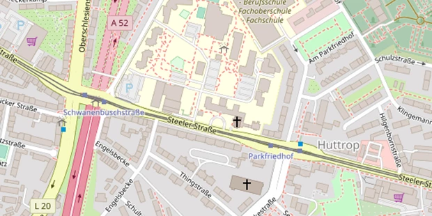 Hochzeitslocation auf Satellitenbild