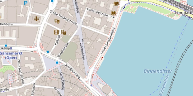 Hochzeitslocation auf Satellitenbild