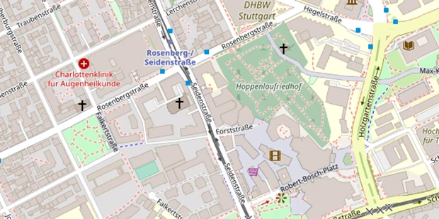 Hochzeitslocation auf Satellitenbild
