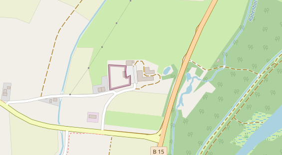 Hochzeitslocation auf Satellitenbild