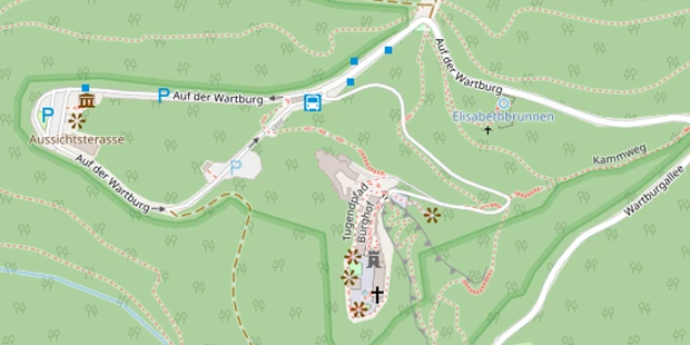 Hochzeitslocation auf Satellitenbild