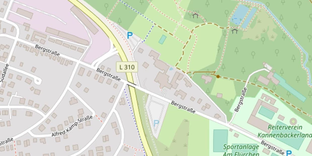 Hochzeitslocation auf Satellitenbild