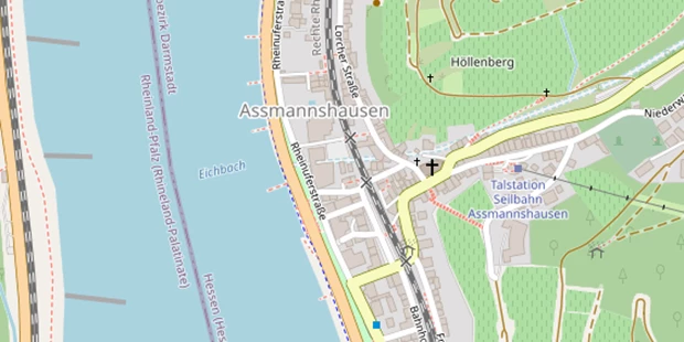 Hochzeitslocation auf Satellitenbild