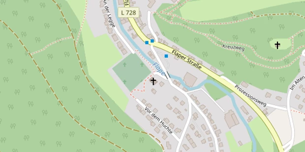 Hochzeitslocation auf Satellitenbild