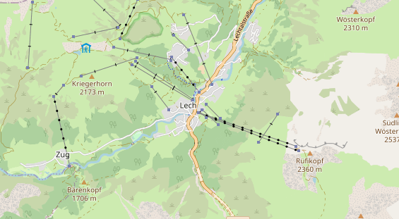 Hochzeitslocation auf Karte