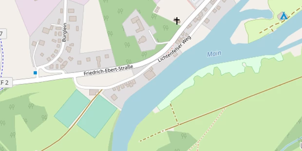 Hochzeitslocation auf Satellitenbild