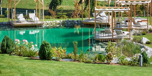 Destination-Wedding - Garten - Tiroler Oberland - Astoria 800m² Naturbadesee mit Alpinstrand - Astoria Resort***** in Seefeld