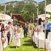 Hochzeitslocation - Trauung im Berghof-Garten - Der Berghof