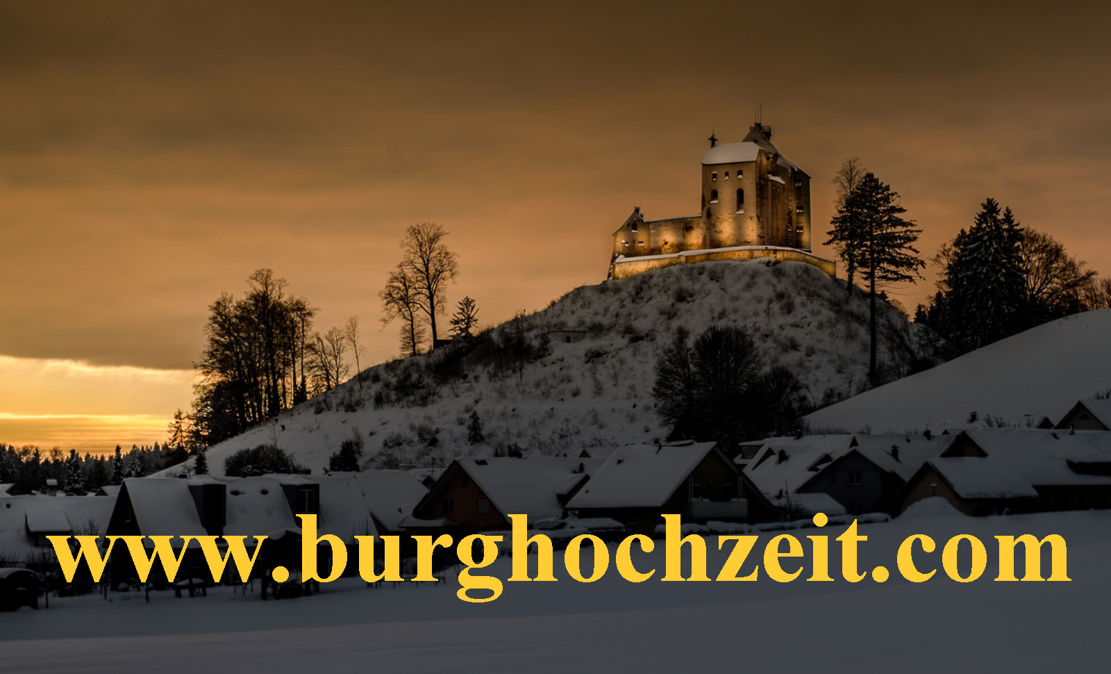 Destination-Wedding - Preisniveau Hochzeitsfeier: €€ - Winterhochzeiten auf Schloss Waldburg - Schloss Waldburg