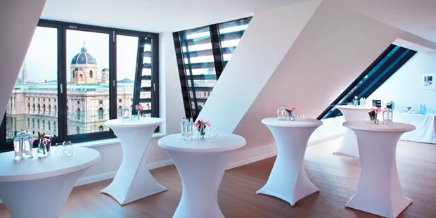Destination-Wedding - Art der Location: Hotel / Chalet - Ein Empfang der in Erinnerung bleibt. Rooftop-Apartment des Sans Souci Wien - Hotel Sans Souci Wien