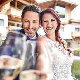 Hochzeitslocation: Zeremonie am Innenhof - PURE Resort Pitztal