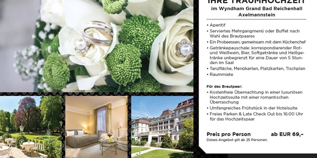 Destination-Wedding - Art der Location: Hotel / Chalet - Wyndham Grand Bad Reichenhall Axelmannstein