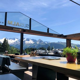 Hochzeitslocation: SUSI Alm | direkt beim Hotel | Restaurant mit Cabrio-Dach & Terrasse - My Alpenwelt Resort****Superior