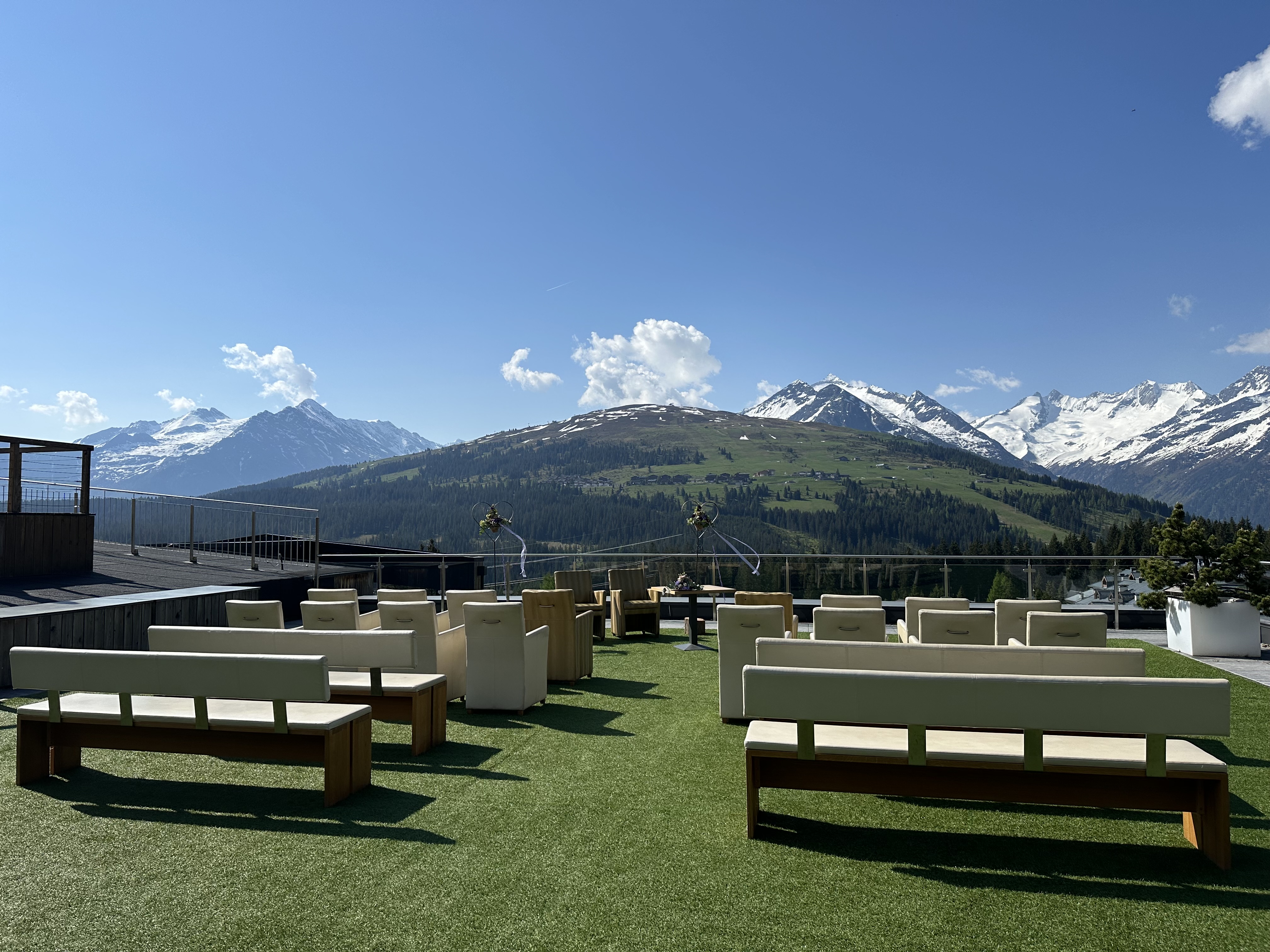Hochzeitslocation: Dachterrasse FelsenBAD&SPA - My Alpenwelt Resort****Superior