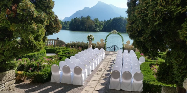 Destination-Wedding - Art der Location: Hotel / Chalet - Standesamtliche Trauung am Weiher - Hotel Schloss Leopoldskron