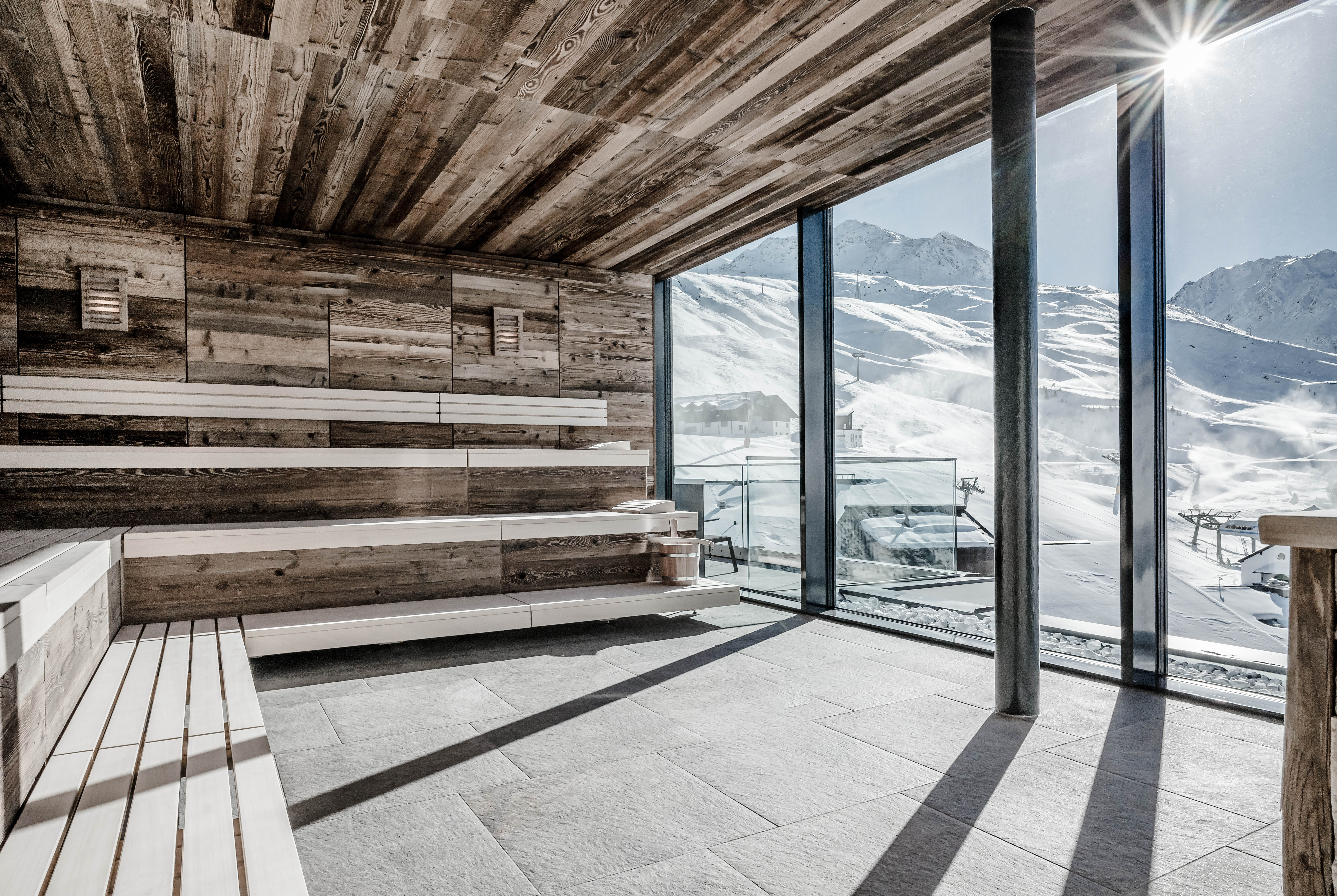 Flitterwochen: Sauna mit Weitblick  - SKI | GOLF | WELLNESS Hotel Riml****S