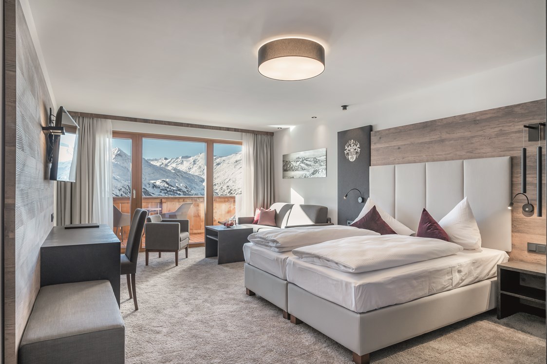 Flitterwochen: Zimmer Gletscherblick  - SKI | GOLF | WELLNESS Hotel Riml****S