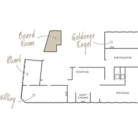Hochzeitslocation: Lageplan der Veranstaltungsräume - Hotel Wiesler