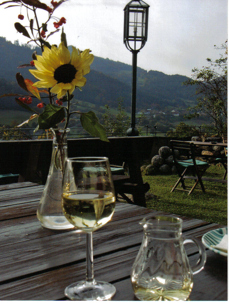 Hochzeitslocation: Terrasse - Hotel Burg Oberranna