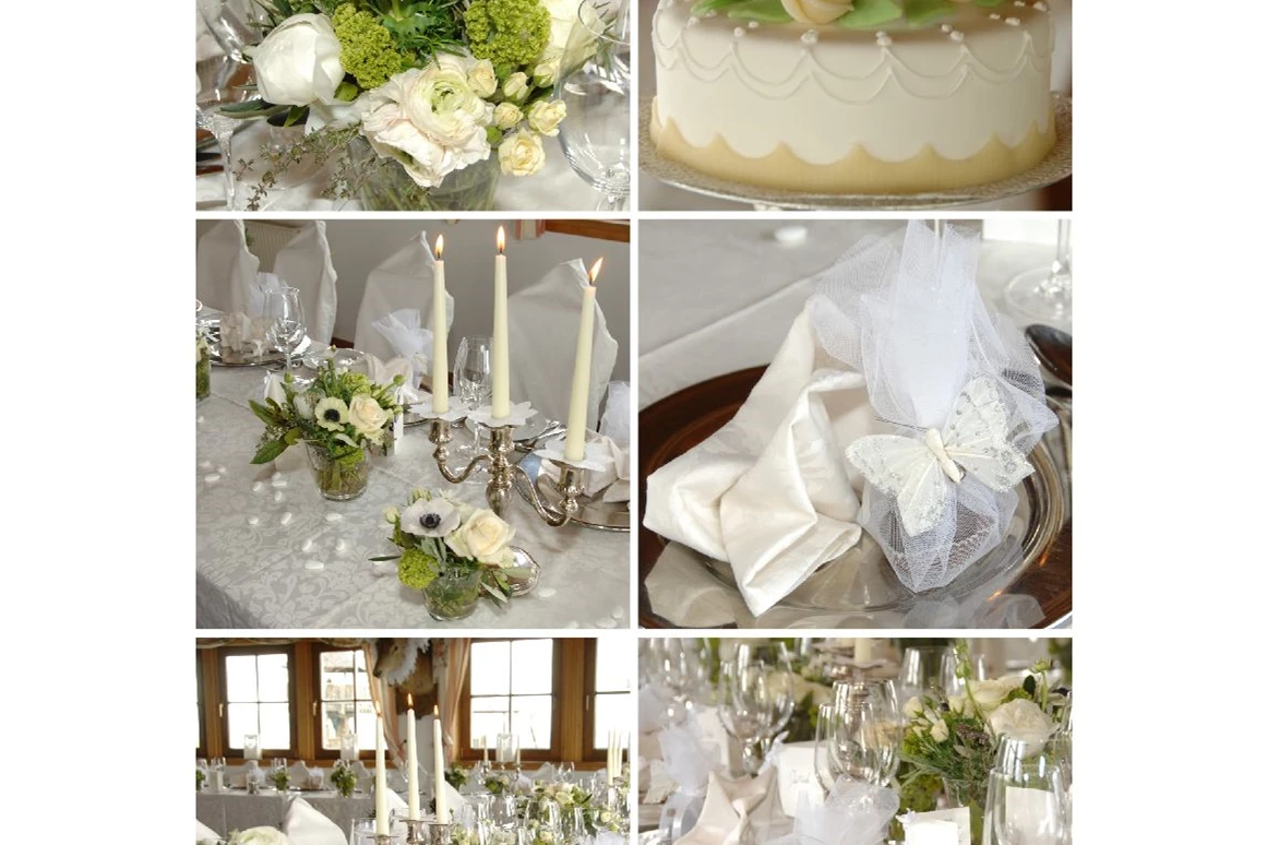 Hochzeitslocation: Dekoration der Hochzeitstafel im Detail - Gipfelhaus Magdalensberg