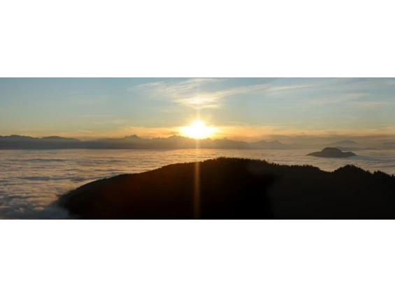 Hochzeitslocation: Sonnenuntergangstimmung am Magdalensberg - Gipfelhaus Magdalensberg