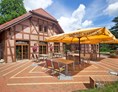 Hochzeitslocation: Restaurant mit Terrasse - Jagdschloss Waldsee