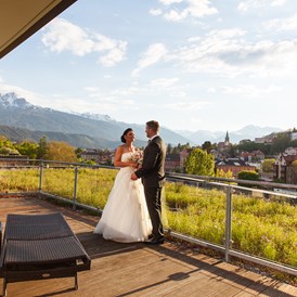 Hochzeitslocation: Heiraten über den Dächern Innsbrucks vor der einzigarten Bergkulisse der Tiroler Alpen - Austria Trend Hotel Congress Innsbruck