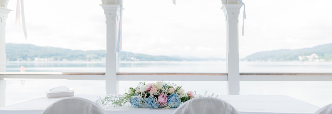 Hochzeitslocation: Balkon über den See für standesamtliche Trauung  - Werzer's Hotel Resort Pörtschach