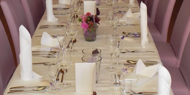 Destination-Wedding - Art der Location: Hotel / Chalet - Tischdeko - Aktivhotel ZUM GOURMET