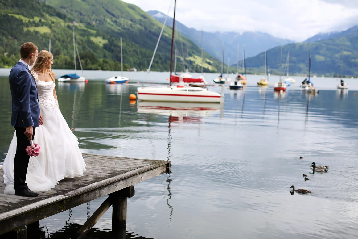 Hochzeitslocation: Fotoshooting am Zeller See - Schloss Prielau Hotel & Restaurants