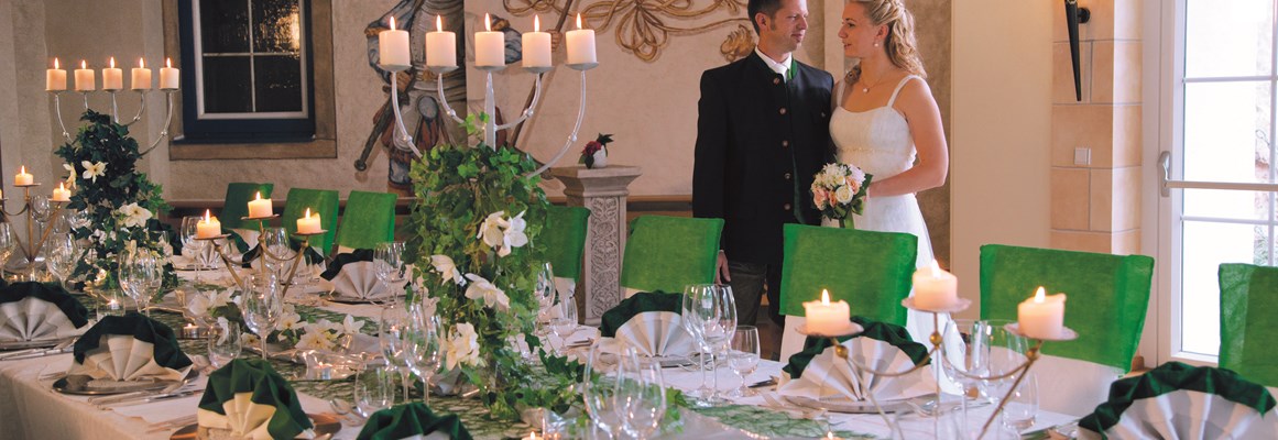 Hochzeitslocation: Hochzeit im Rittersaal bis 60 Pers. - Schlosshotel Lacknerhof****S Flachau