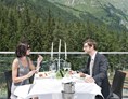 Hochzeitslocation: Dinner auf der Terrasse des Turmes - Gradonna ****s Mountain Resort Châlets & Hotel