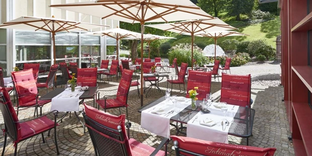 Destination-Wedding - Art der Location: Hotel / Chalet - Terrasse - Hotel Therme Bad Teinach