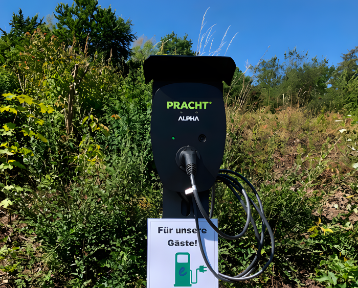 Hochzeitslocation: 4 E-Ladesäulen für PKW auf hoteleigenem Parkplatz - Waldhotel Schäferberg