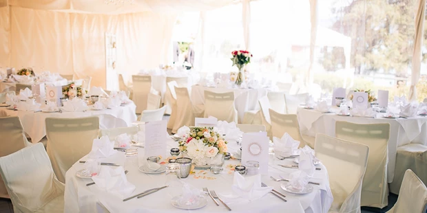 Destination-Wedding - Art der Location: Hotel / Chalet - Romantic table Setting @ Miralago - Hotel SCHLOSSVILLA MIRALAGO - die wundervolle, einzigartige Location direkt am Wörthersee -